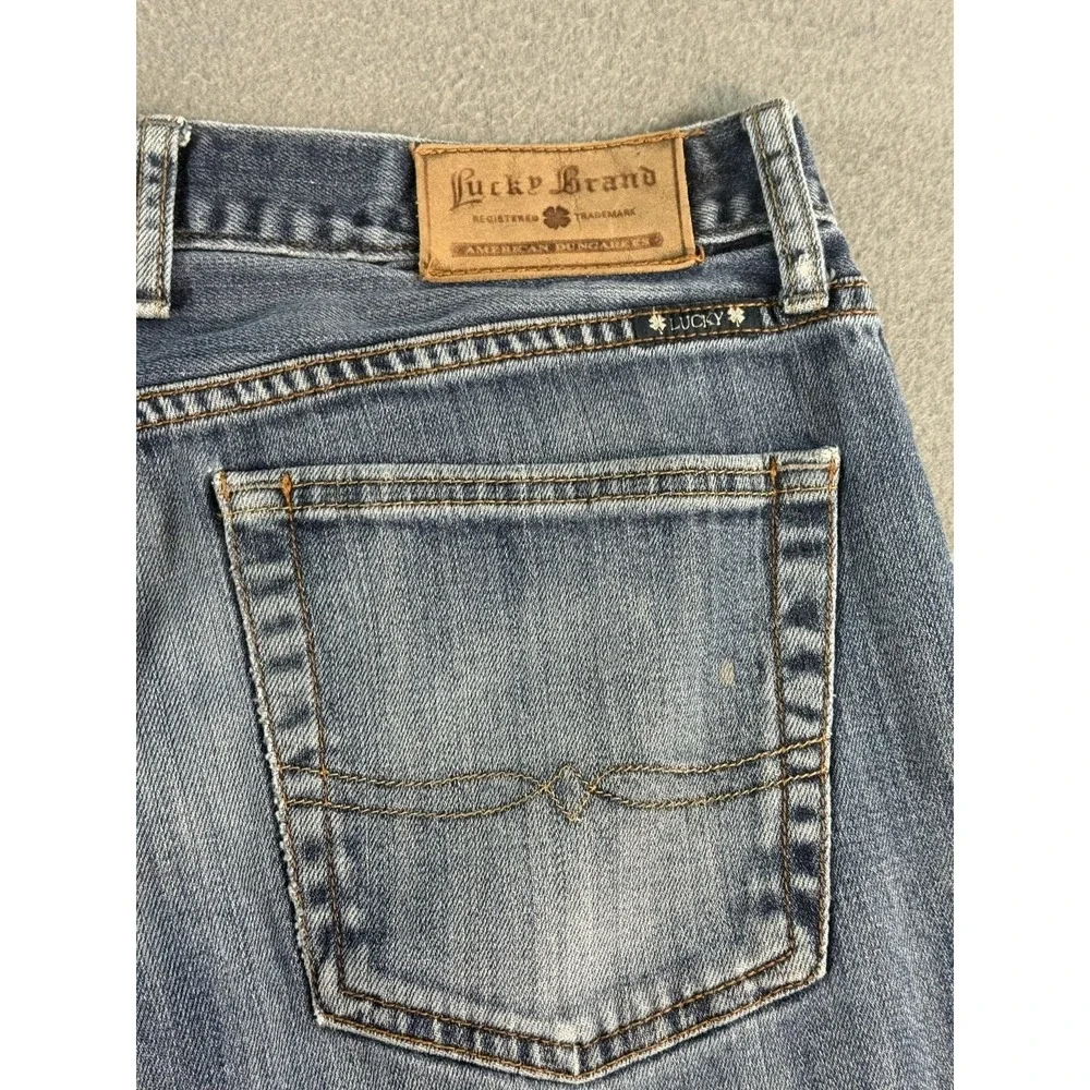 Lucky Brand 361 Vintage Straight Jeans Mens 34x30 Medium Wash Blue Denim Casual